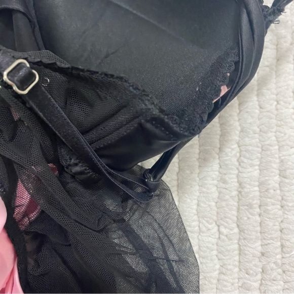 Victoria’s Secret Sexy Little Things Chemise Baby Doll Black Size 34‎ C - Picture 9 of 12